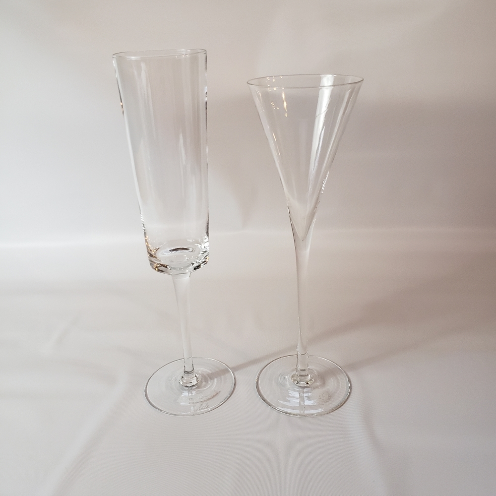 Martini & Rossi Asti (1) Millennium 2000 (1) 10" Long Stem Champagne Flutes
